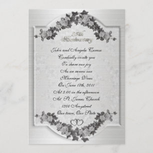 Convite de renovação de votos do partido 25 Annive