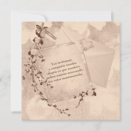 Convite de Renovação de Vow de Casamento de Texto 