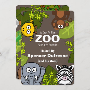 Convite de Reprodução de Zoo Child