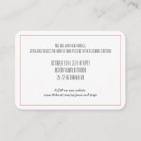 Convite de Reserva do Nó Vermelho | Cartão de RSVP