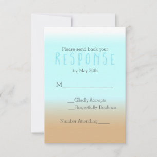 Convite de Resposta de RSVP Elegante com Gradiente