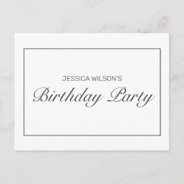 Convite de Resposta para Festa de Aniversário Mode