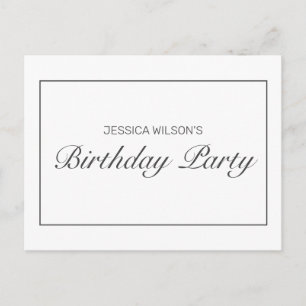 Convite de Resposta para Festa de Aniversário Mode