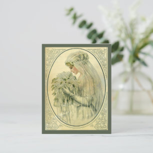 Convite de Retrato Nupcial de Noiva para Casamento