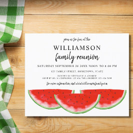 Convite de Reunião de Família da Melancia Econômic