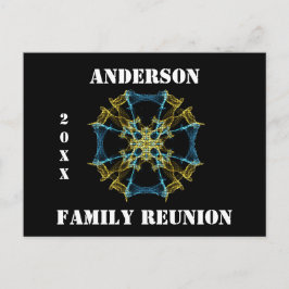 Convite de Reunião Familiar Abstrato Celestial