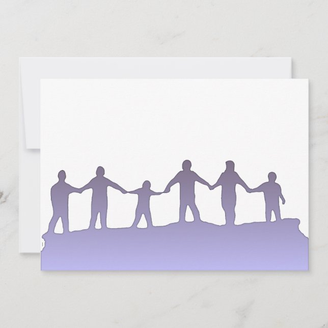Convite de Reunião Mão-a-Mão (Frente)