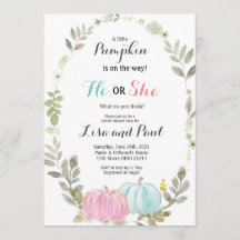 Convite de Revelação do Outono