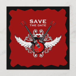 Convite de Rock 'n' Roll Save the Date
