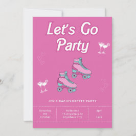 Convite de Rolo Disco de Patins de Roda