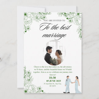 Convite de saída com um design excelente