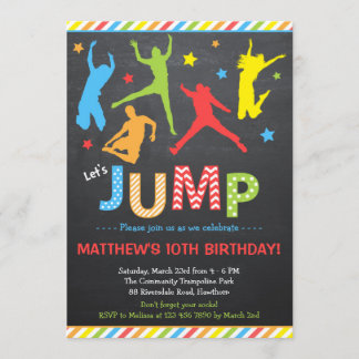 Convite De Salto/Convite De Aniversário De Trampol