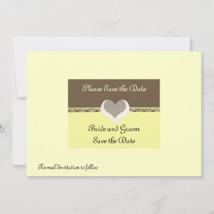 Convite de Salvar a Data com Chocolate e Creme de 