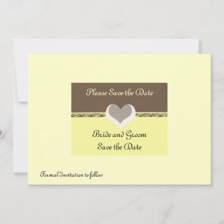 Convite de Salvar a Data com Chocolate e Creme de