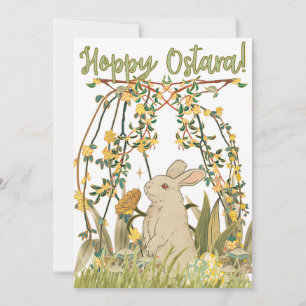 Convite 🐇 de saudação de Hoppy Ostara