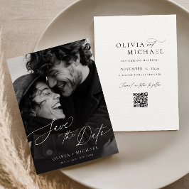 Convite de Save the Date com Foto de Roteiro Român