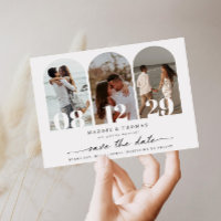 Convite de Save the Date de Arco Moderno Minimalis