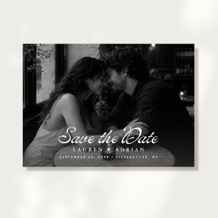 Convite de Save the Date de Paisagem de Foto Moder