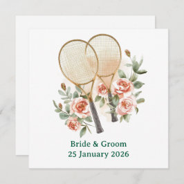 Convite de Save the date de Tênis para Casamento