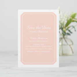 Convite de Save the Date Simplesmente Elegante Cor