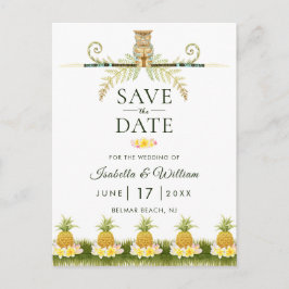 Convite de Save the Date Tropical Elegante