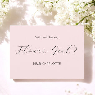 Convite de Script para Menina das Flores Rosa