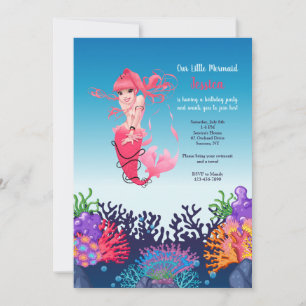 Convite de Sereia Rosa