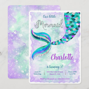 Convite de sereia sob o mar