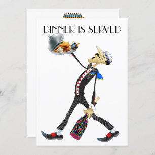 Convite de Série de Garçom de Coleta Exclusiva