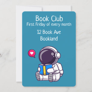 Convite de sessão de livro do grupo do Bookclub a