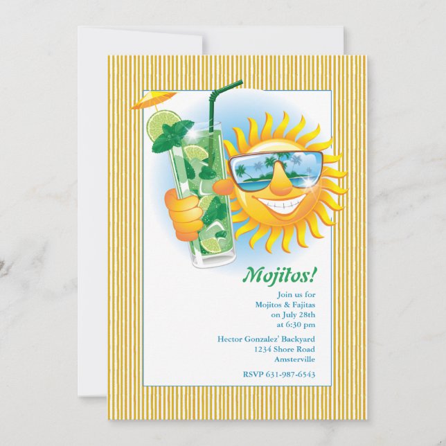 Convite de sorriso de Sun (Frente)