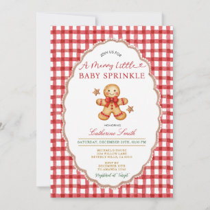 Convite de Sprinkle de Biscoito de Natal