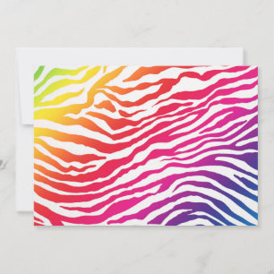 Convite de Stripes Arco-Íris
