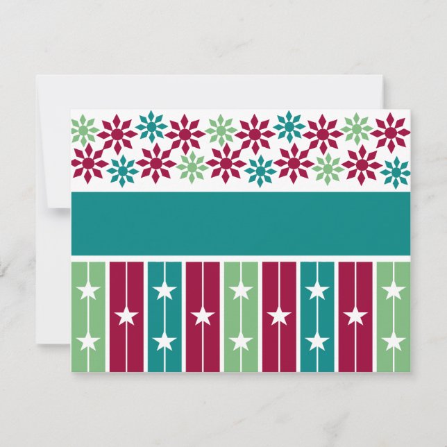 Convite de Stripes de Natal - personalizar (Frente)