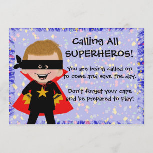 Convite de Super-Herói
