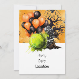 Convite de tênis Halloween Party Plates