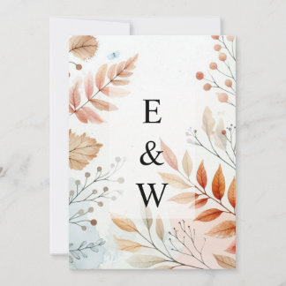 Convite de texto de caligrafia minimalista