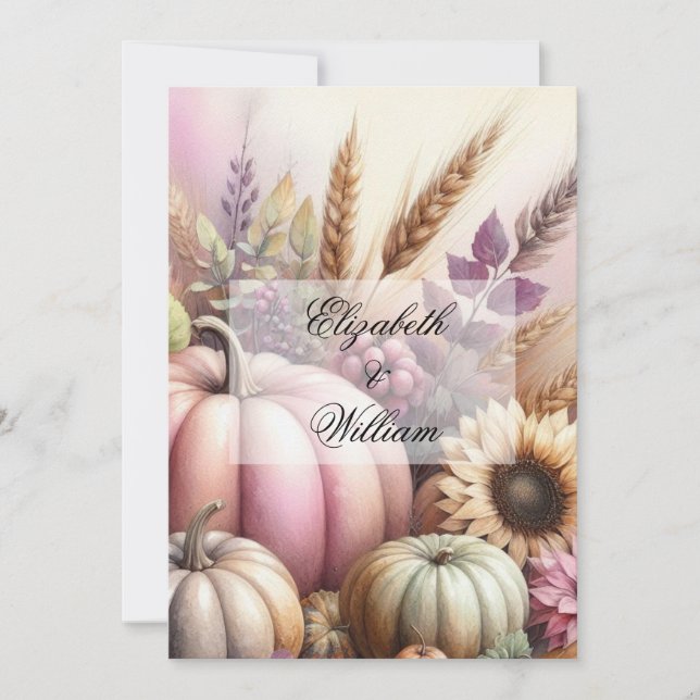 Convite de texto de caligrafia minimalista (Frente)