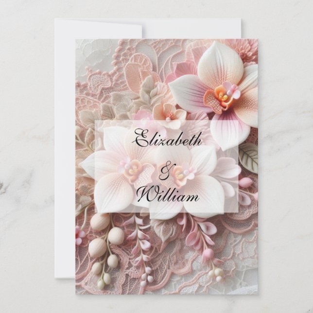 Convite de texto de caligrafia minimalista (Frente)