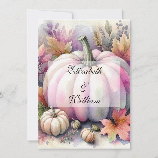 Convite de texto de caligrafia minimalista (Frente)