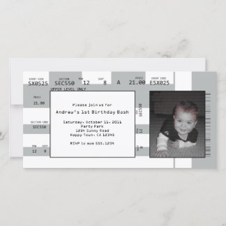 Convite de tíquete desportivo