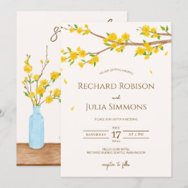 Convite de TREE Save The Date / Floral Aquarela