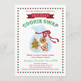 Convite de Troca de Cookies Feriados
