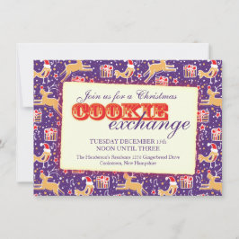 Convite de troca e etiqueta de Natal