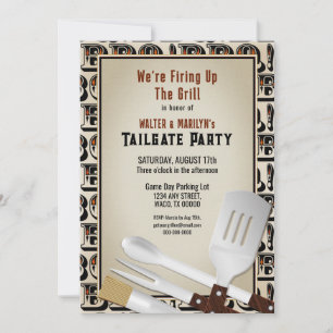Convite de Utensílios Modernos de Churrasco