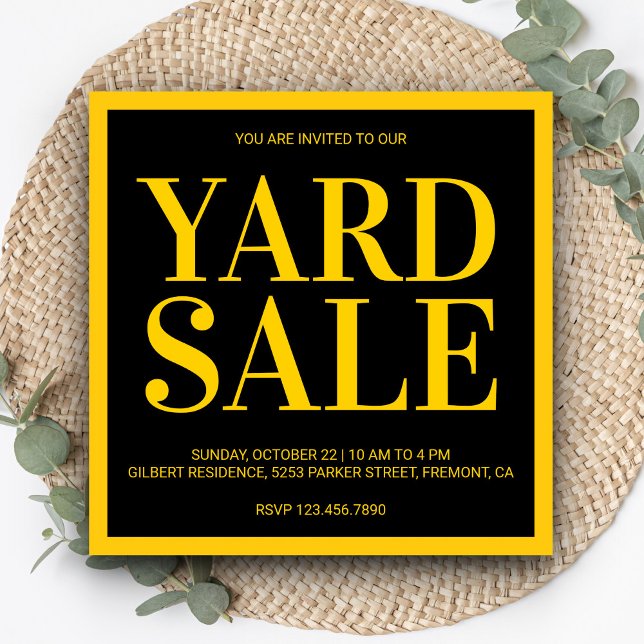 Convite de Venda de Jardim Moderna (Criador carregado)