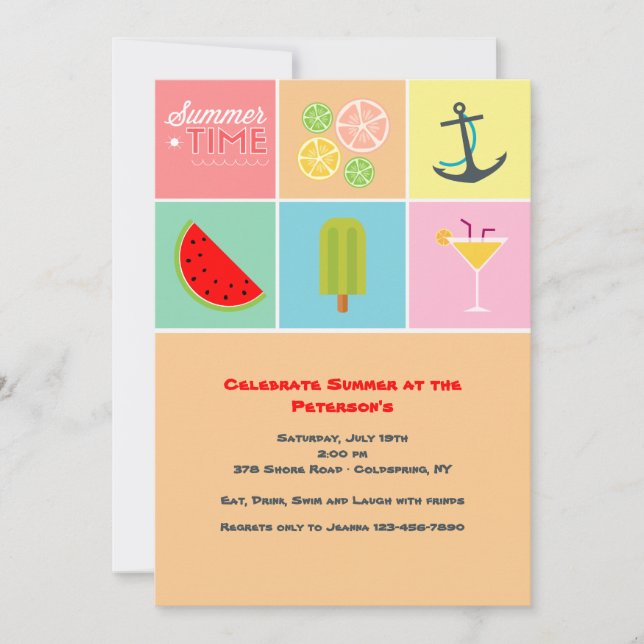 Convite de Verão (Frente)