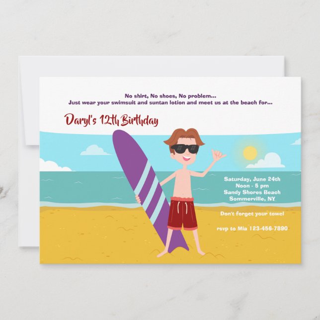 Convite de verão (Frente)