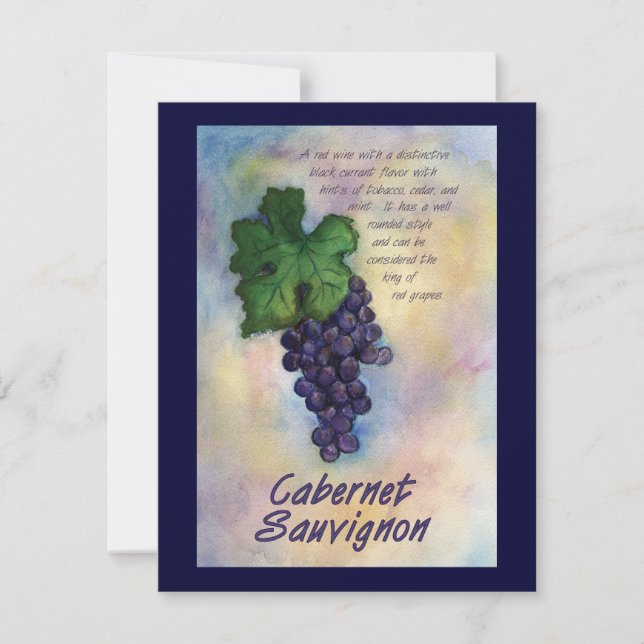Convite de Vinho Cabernet Sauvignon (Frente)