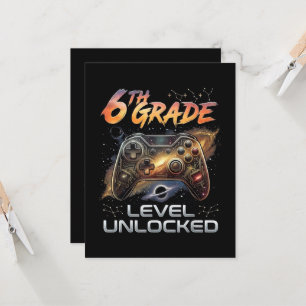 Convite De Volta à Escola 6º Ano Gamer Primeiro Dia de Aul